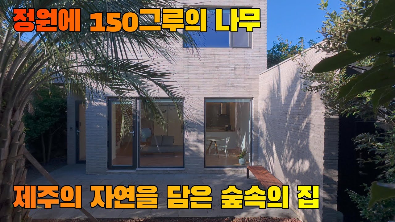 [제주 숲속의 집] 150여그루의 나무가 있는 두동 구조의 감성 단독주택 단층집 한동과 이층집 한동이 있는 주택 (방3개, 욕실4개) #제주도부동산 #제주도단독주택 #제주도주택 ⠀