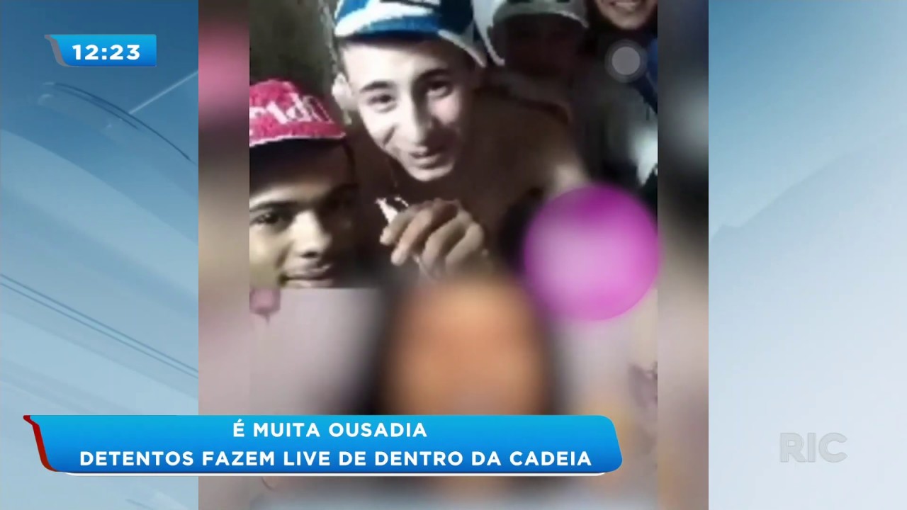 Detentos fazem live de dentro da cadeia em Sarandi