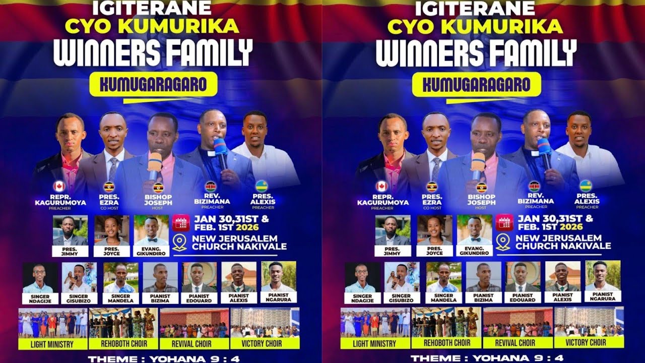LIVE MUGITERANE CY'A WINNERS FAMILY NAKIVALE UGANDA NA REVEND BIZIMANA KUVA MURI KENYA