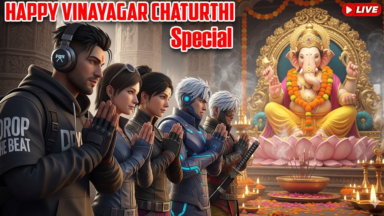 🥟Vinayagar Chaturthi Special🤤|| Manmatharajiyam || Garena-FreeFire Max || Live