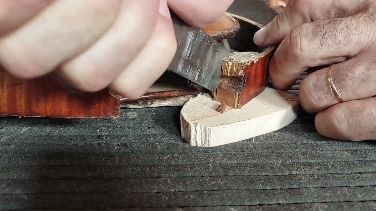 RESTAURANDO BLOCO ESTRUTURAL #violino #luteria #feitoamao #luthier