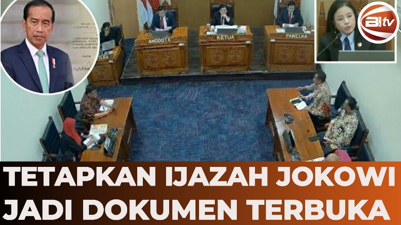 [FULL] Tok! KIP Tetapkan Ijazah Jokowi Dokumen Terbuka, Nilai Akademik Tetap Dirahasiakan