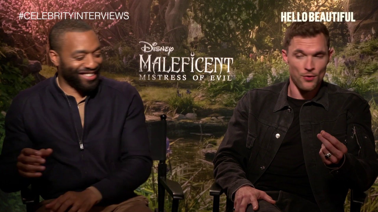 MALEFICENT Chiwetel Ejiofor, Ed Skrein On Wigs, Extensions, & Fairy Wings