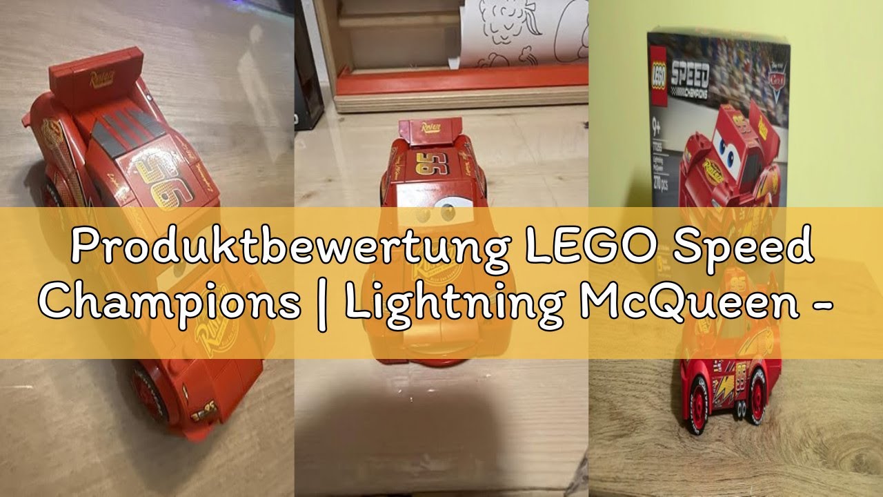 Produktbewertung LEGO Speed Champions | Lightning McQueen - Spielzeug zu Cars von Disney Pixar - DIY