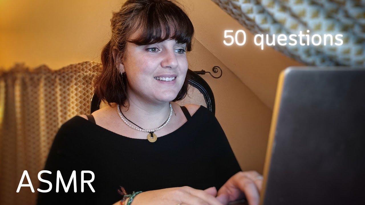 ASMR ✨ ROLEPLAY Test de personnalité | je te pose plus de 50 questions