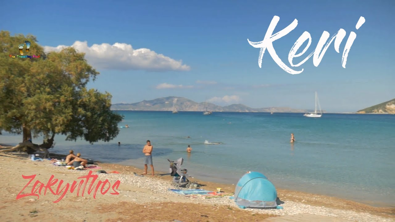 The Keri beach in Zakynthos Greece