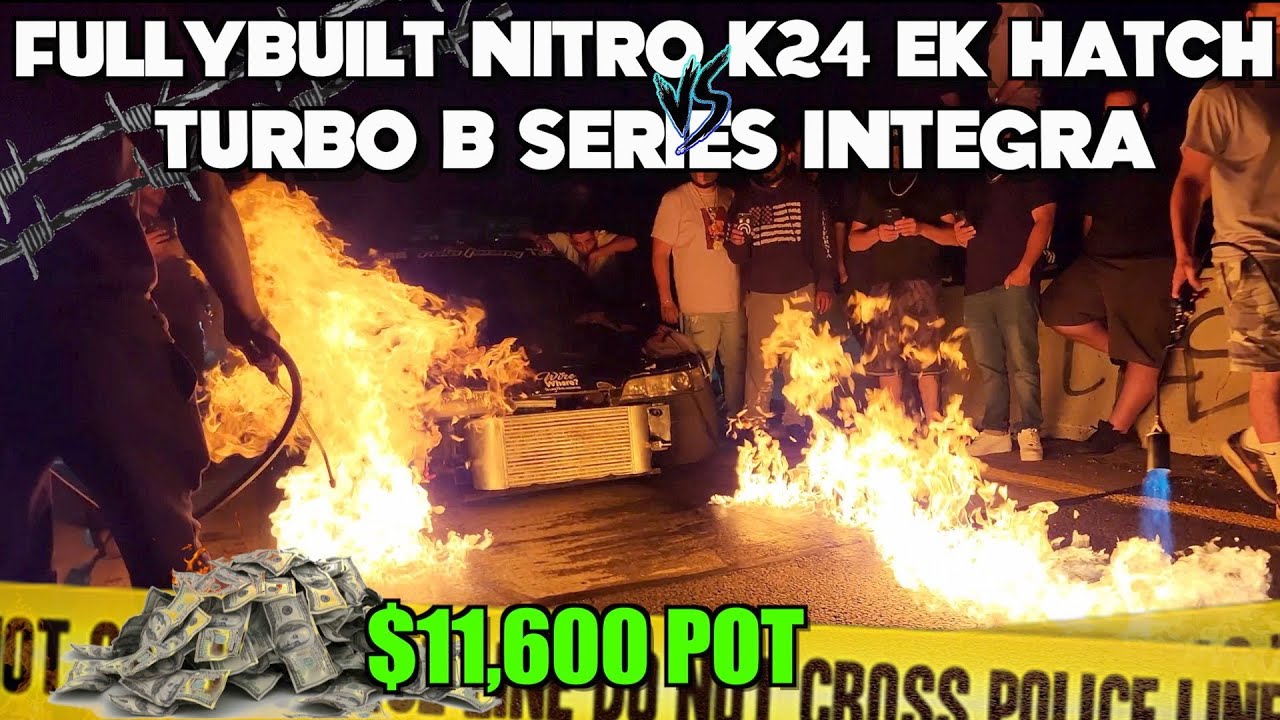 All Motor K24 Nitro Civic против Turbo B Integra🔥😳