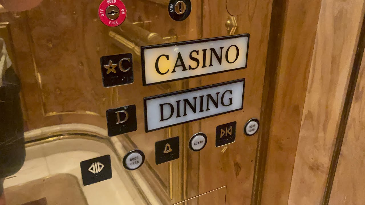 Square Button Dover hydraulic elevator to dining @ Bellagio, Las Vegas, NV
