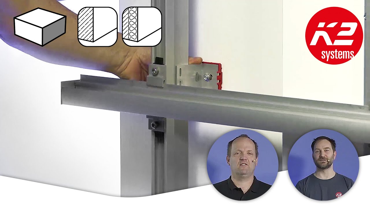 Solaranlagen auf Fassaden: Beton und festes Mauerwerk · K2 WallPV