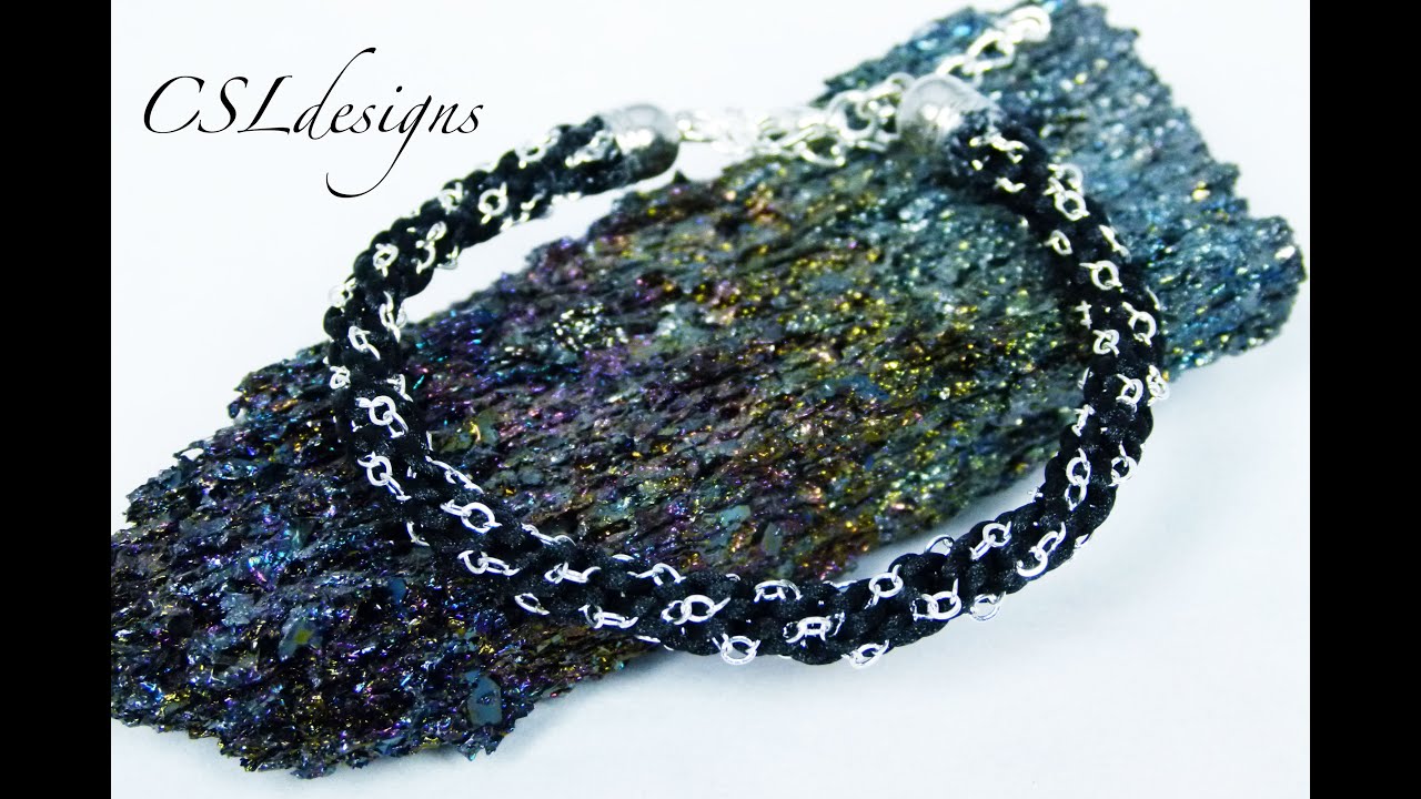 Kumihimo chain bracelet