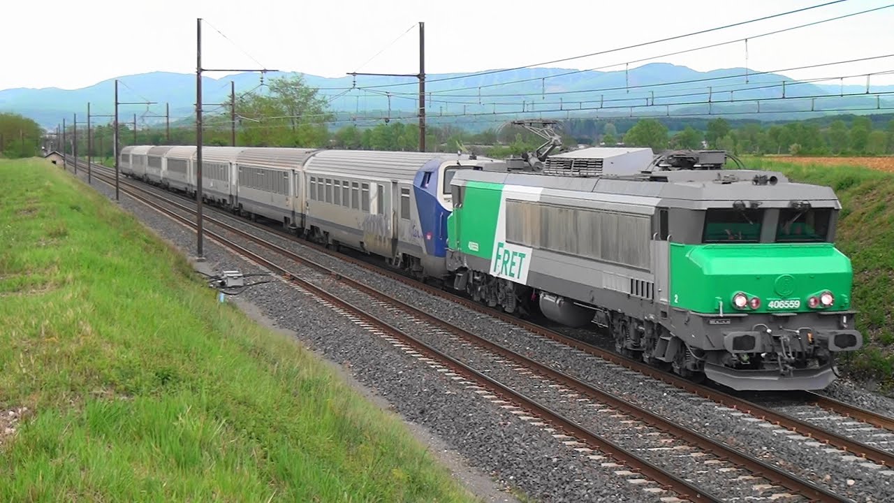 Premier train sp&eacute;cial de la CC6559 Fret