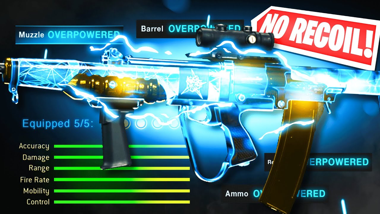 NO RECOIL! BEST EM2 Class Setup in WARZONE! (Overpowered)
