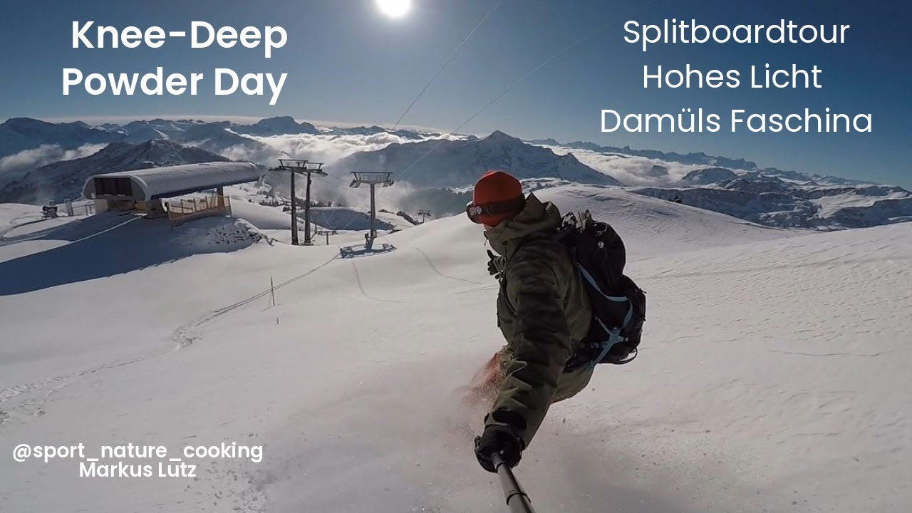 Knee Deep Powder Day Splitboardtour Hohes Licht Damüls Faschina Vorarlberg