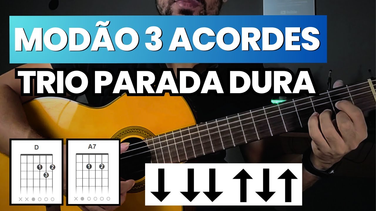 Como Tocar As Andorinhas, Trio Parada Dura No Violão SIMPLIFICADA (aprenda em menos de 4 minutos)