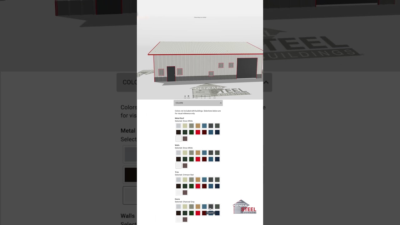 📐🏗️ My General Steel Design: From Render to Reality – The 3D Building Tool