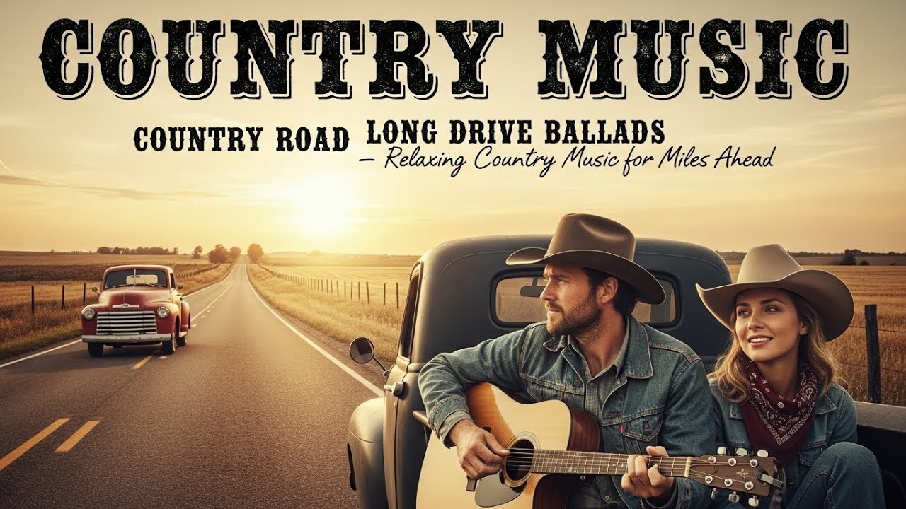COUNTRY ROAD LONG DRIVE BALLADS – Relaxing Country Music for Miles Ahead 🛣️🌾