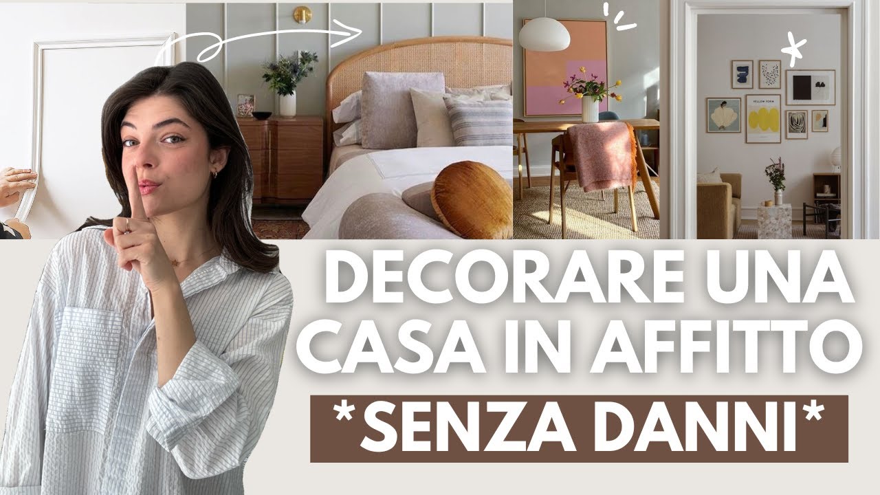 🤫DECORARE una CASA in AFFITTO con 4 semplici trucchi *ZERO DANNI* *renter friendly*