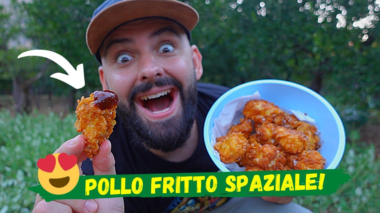 FACCIAMO IL POLLO FRITTO NELLA NATURA! *cucina da Vikingo*