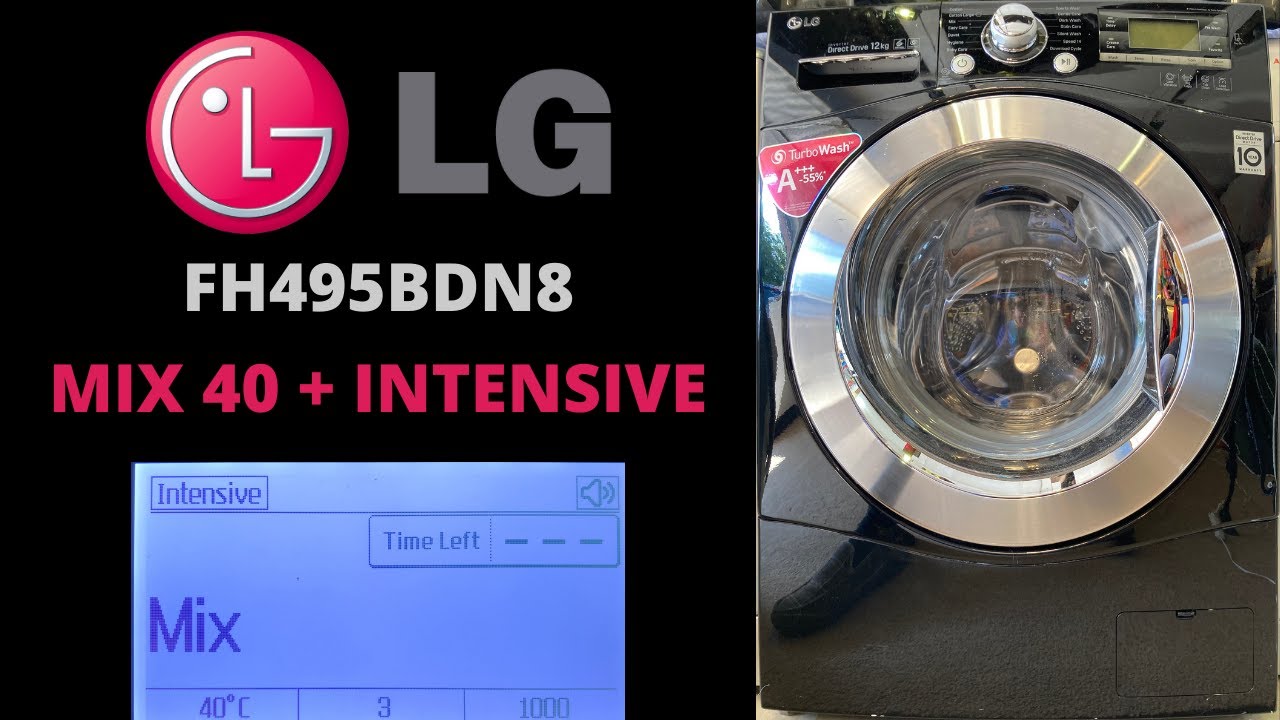 LG Centum FH495BDN8 Washing Machine - Mix 40 + Intensive