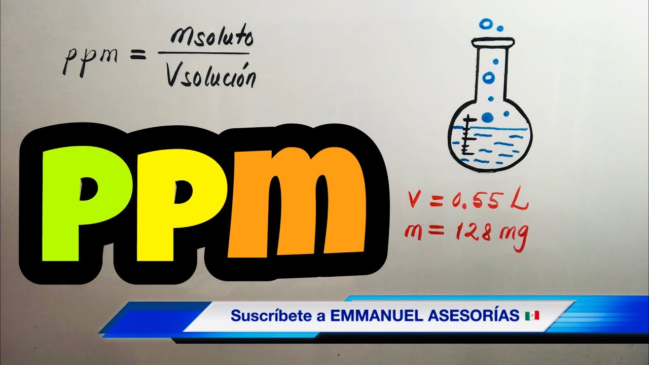 PARTES POR MILLÓN 💊 PPM 🧪 Soluciones Químicas❗