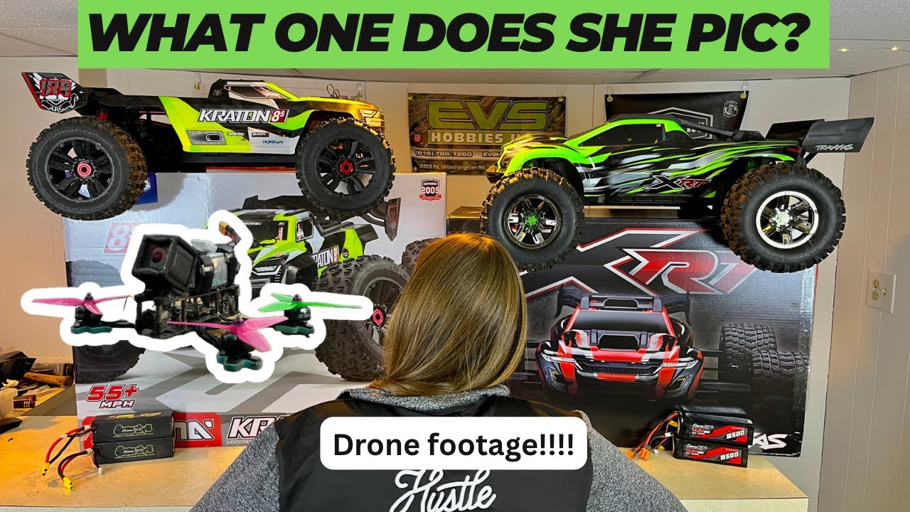 Traxxas XRT vs Kraton 8S girlfriend decides!