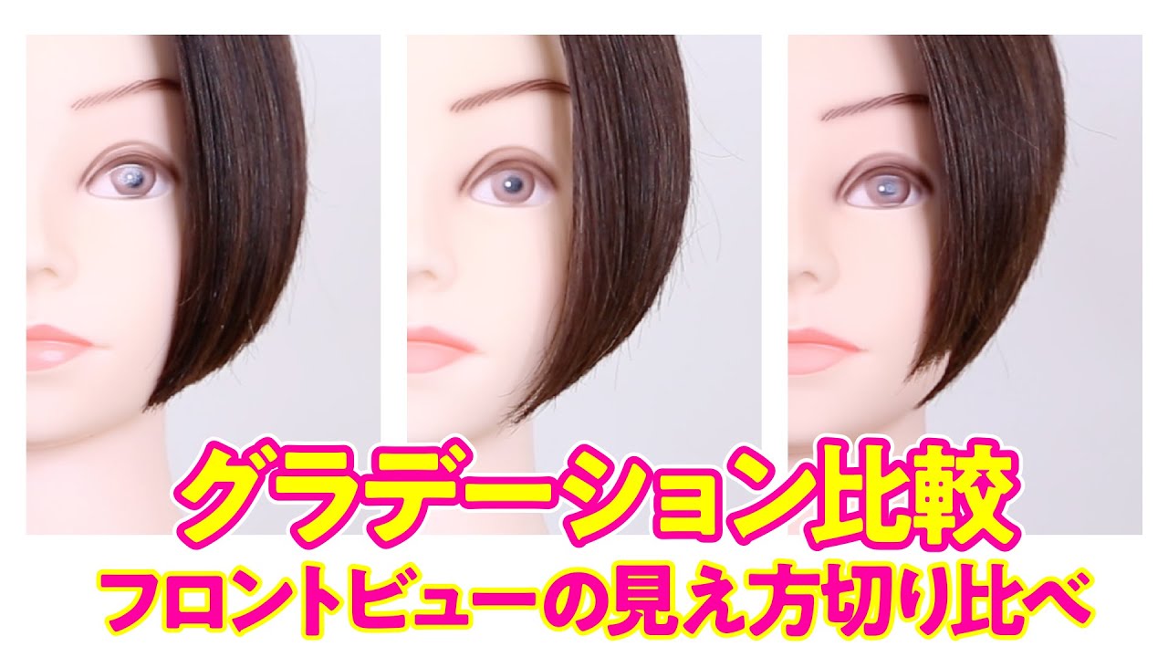 ［グラデーション比較］フロントビューの見え方切り比べ! part 2