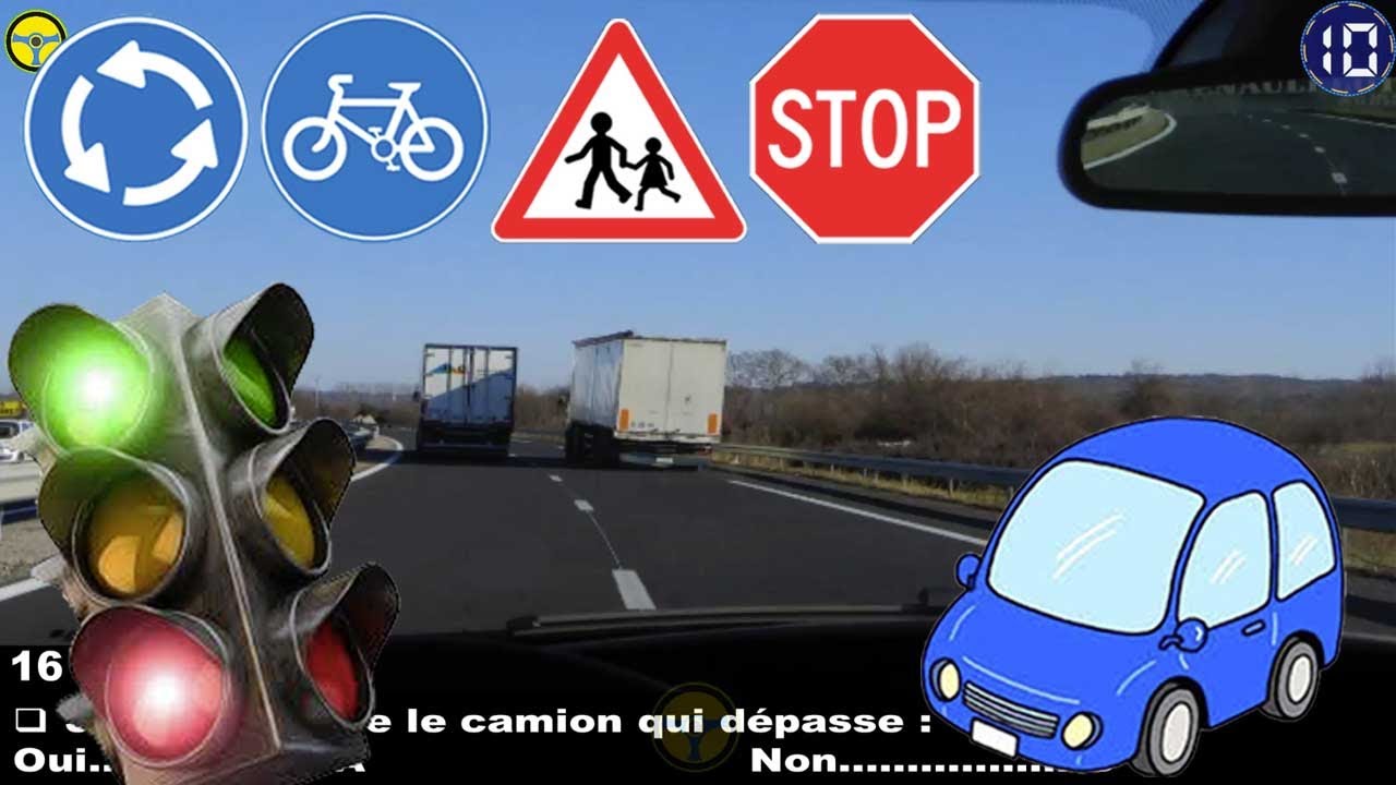 examen code de la route France 2021😘 @code_de_la_route  permis de conduire test 9