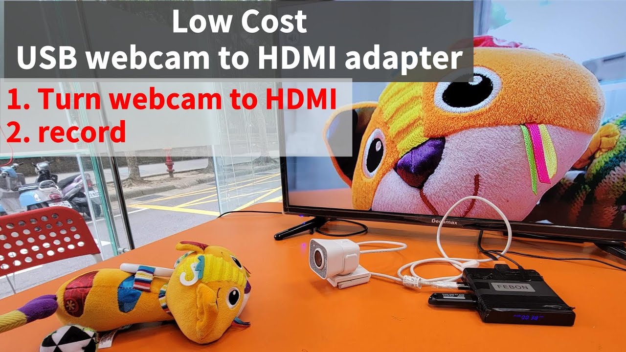 Super Low cost USB webcam to TV adapter !! record & HDMI output