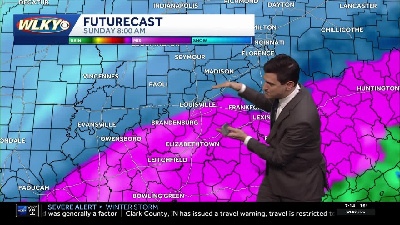 More snow, ice on Sunday