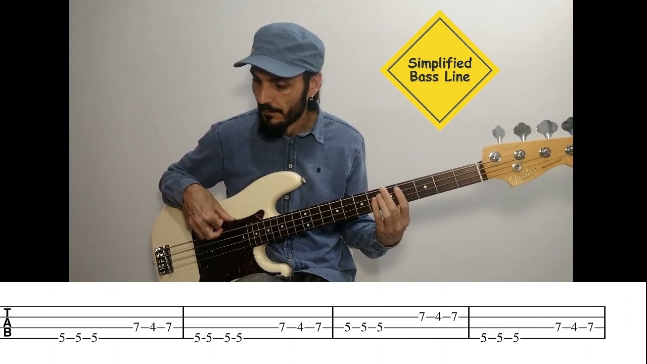 Three Little Birds - Bob Marley (Bass Cover with TAB - Easy Bass Line)