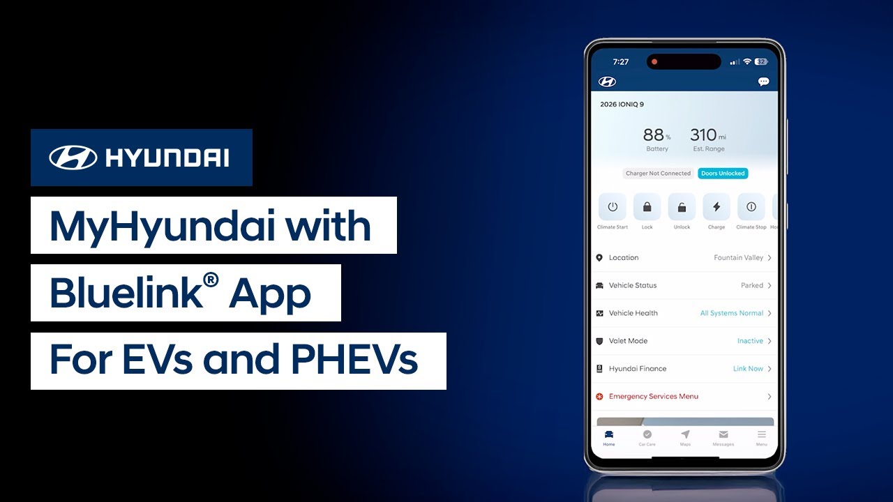 MyHyundai с приложением Bluelink&reg; для электромобилей и гибридных автомобилей | Bluelink&reg; | Hyundai