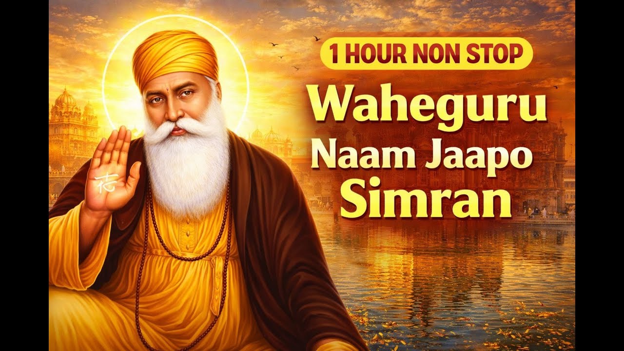 JAAPO WAHEGURU  l NAAM SIMRAN l RELAX MIND l NON STOP 1 HOUR l MEDITATION