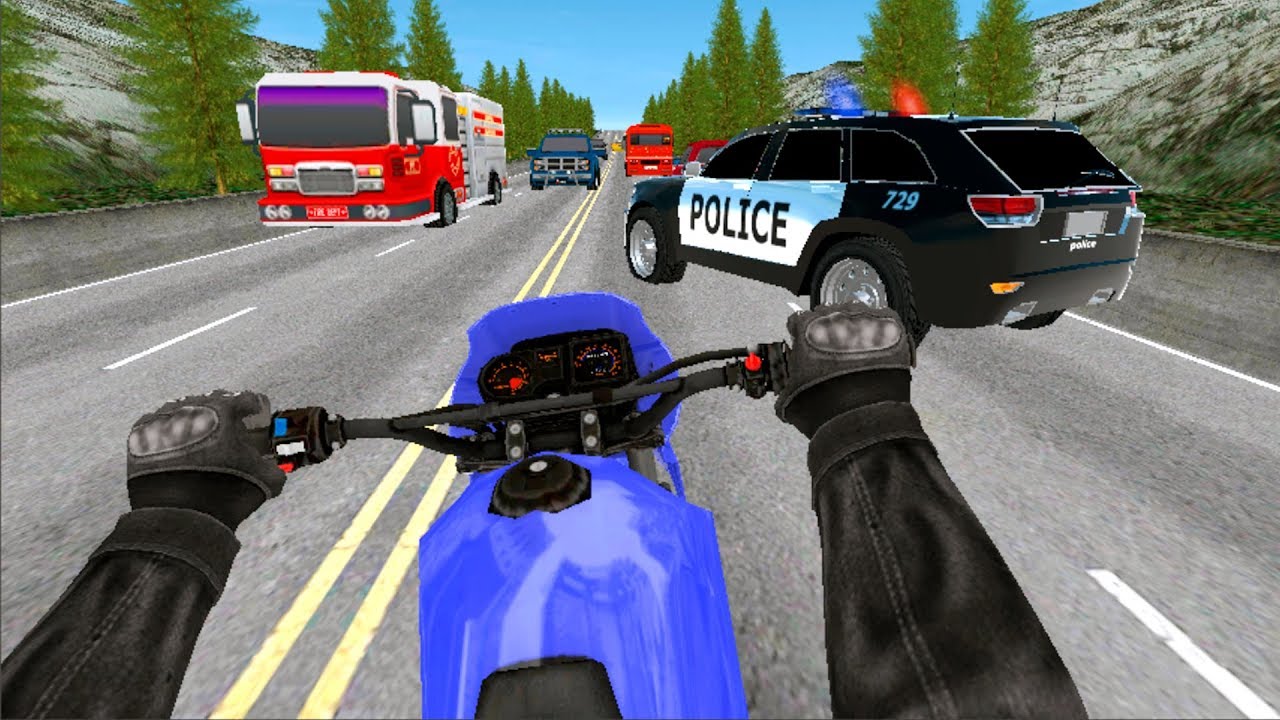 BIKERS vs COPS HD - 3D Racing Game - Gameplay Android game