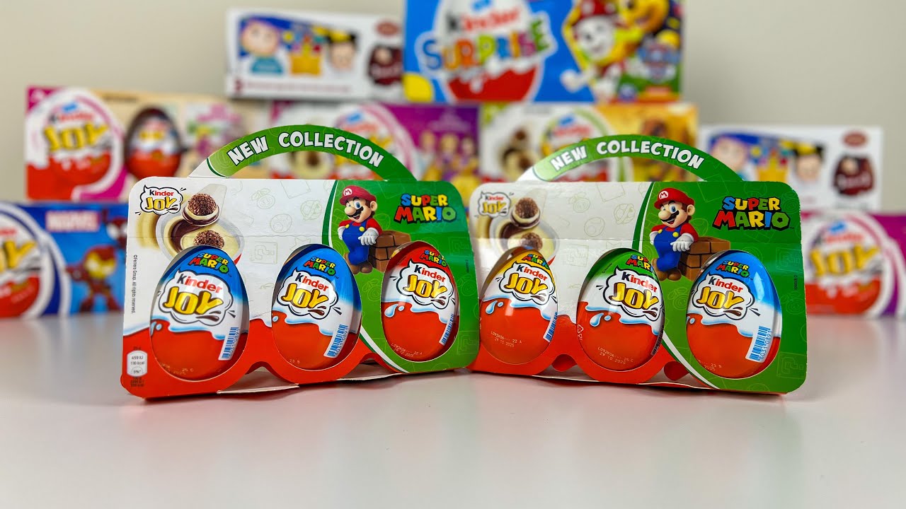 Super Cute! Kinder Joy × Super Mario New Collection Unboxing! All Surprise Toys Revealed!  🍳🔥💥
