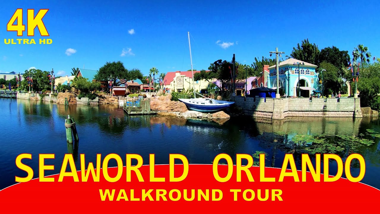 Seaworld Orlando, Florida | Walkround Tour | 4K