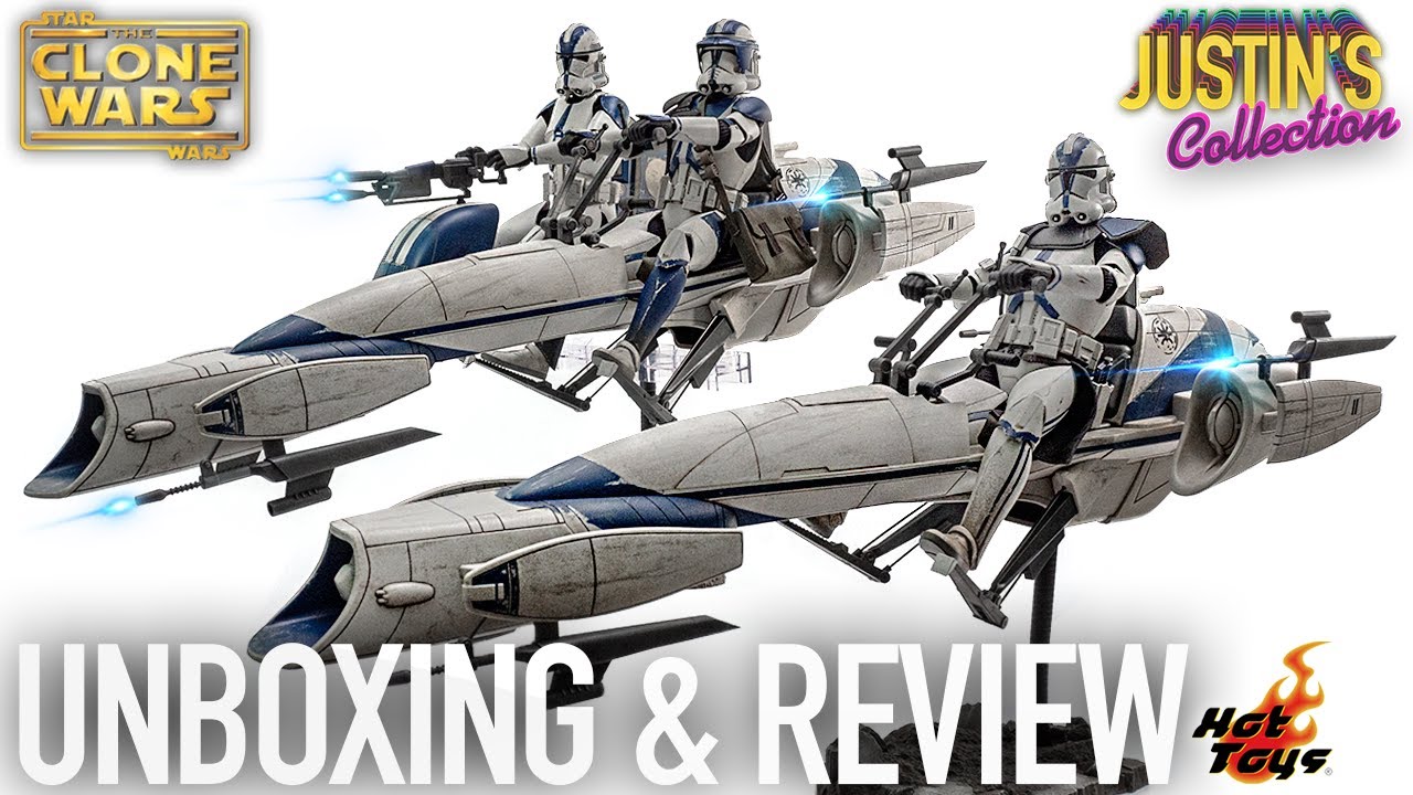 Hot Toys BARC Speeders with Commander Appo & Heavy Weapons Clone Trooper Unboxing & Review