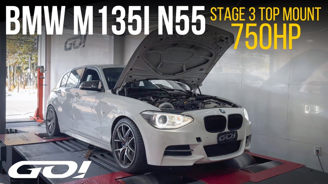 BMW M135i N55 - Stage 3 Top Mount com 730 cavalos acelerando forte 🔥🇧🇷