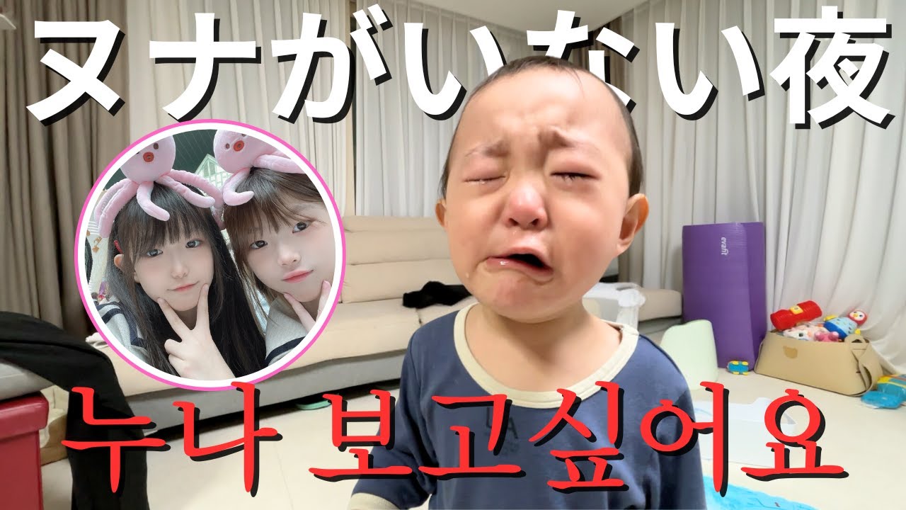 【한일부부/日韓夫婦】お姉ちゃんの存在の大きさ/누나가 없으면 우는 아이
