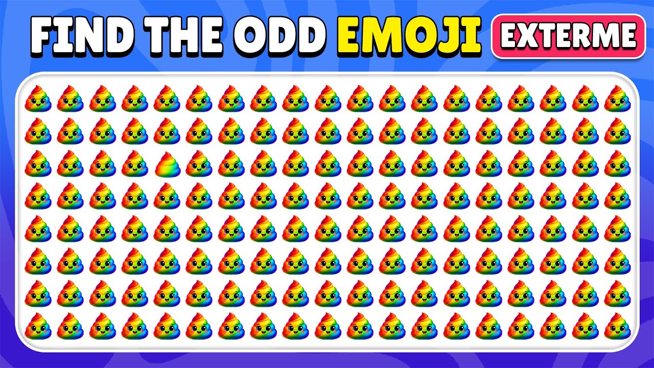 Find the ODD Emoji Out | Extreme Edition 🤩🔥💩 | 40 Ultimate Levels | Emoji Quiz - Quiz Bunny