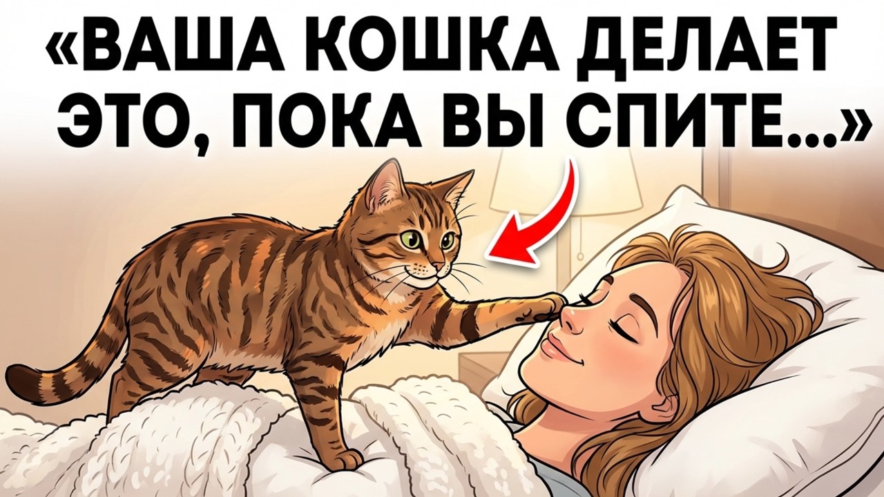 Та Самая Странная Вещь, Которую Ваш Кот Делает Каждую Ночь, Пока Вы Спите