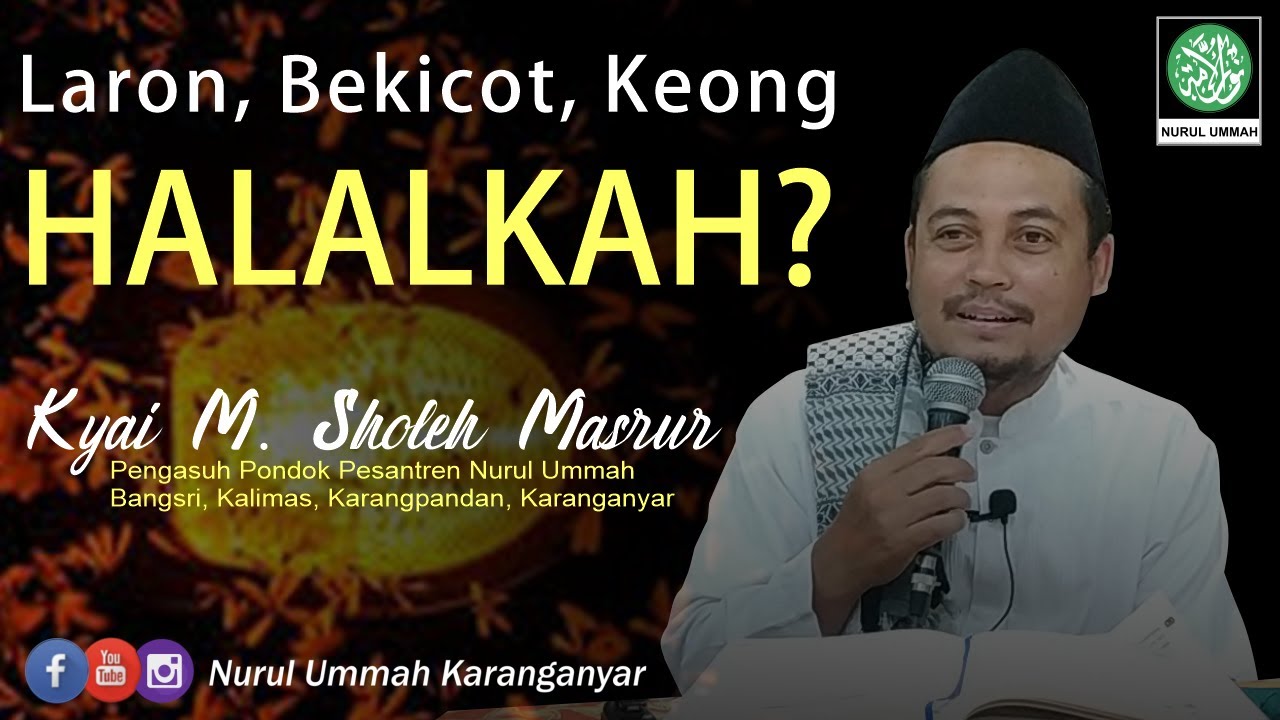 BAGAIMANA HUKUM MEMAKAN HEWAN LARON, BEKICOT & KEONG? | KYAI M.SHOLEH MASRUR