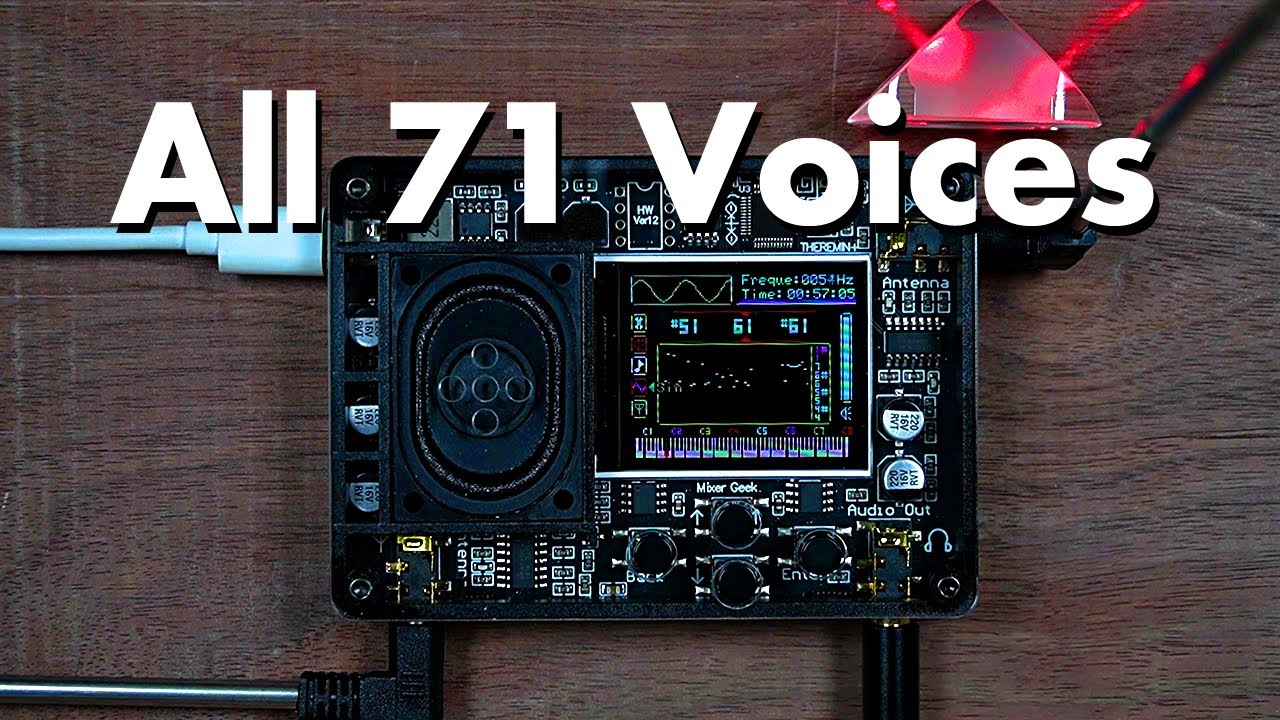All 71 Voices of $50 Mini Theremin