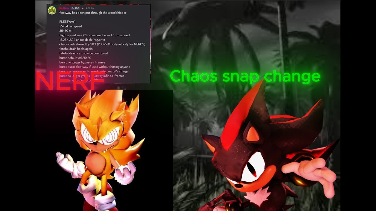 Playing Fleetway wth his nerfs