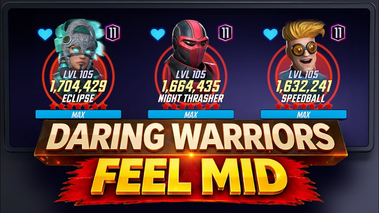 DARING WARRIORS UNDERWHELMING - GAMEPLAY - MARVEL Strike Force - MSF