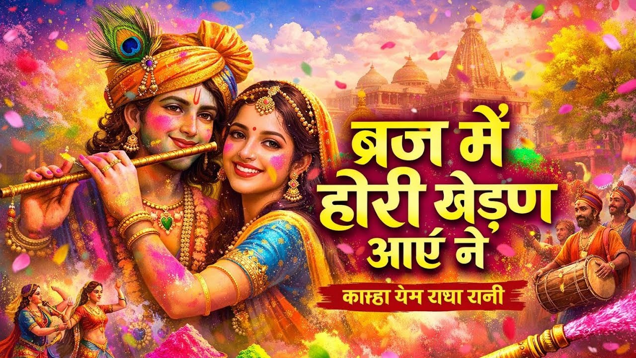 ब्रज में होरी खेले राधा श्याम 🌸 | कान्हा संग रंगों की बरसात | Superhit Holi Bhajan 2026