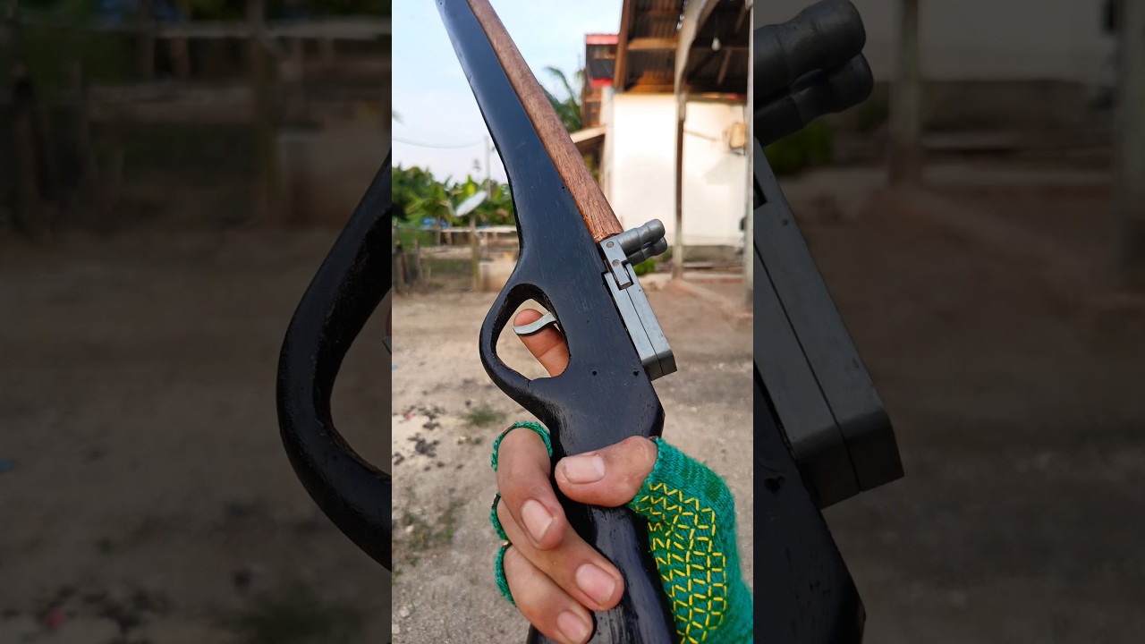 Amazing 🔥 wooden Slingshot DIY #craft #bamboo #shrots #slingshot