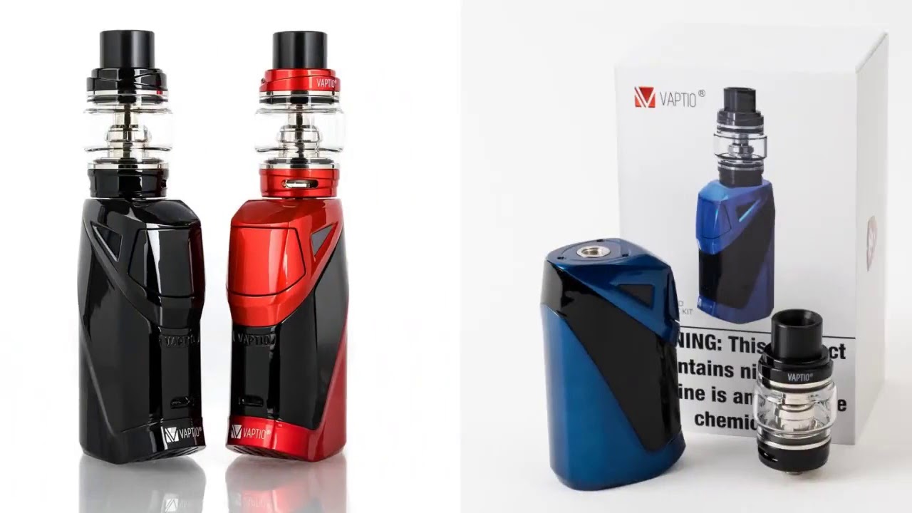 Original vaper Kit 2600mah box mod Vaptio Ironclad E Cigarette Starter Kit 50W vaporizer vape kit...