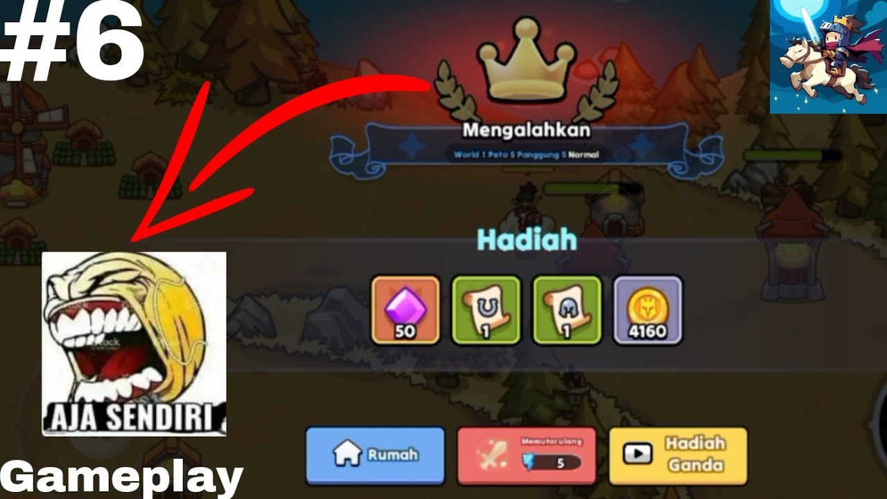 Terlalu Santai Dan Kalah😅 [Nighty Knight: Frontier War TD](Gameplay Full)#6