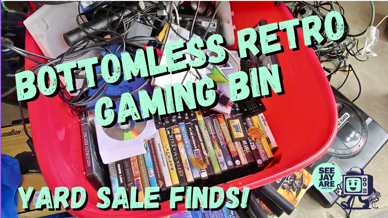 He Kept Digging Rare Games out of This Bin! - Yard Sale Adventures