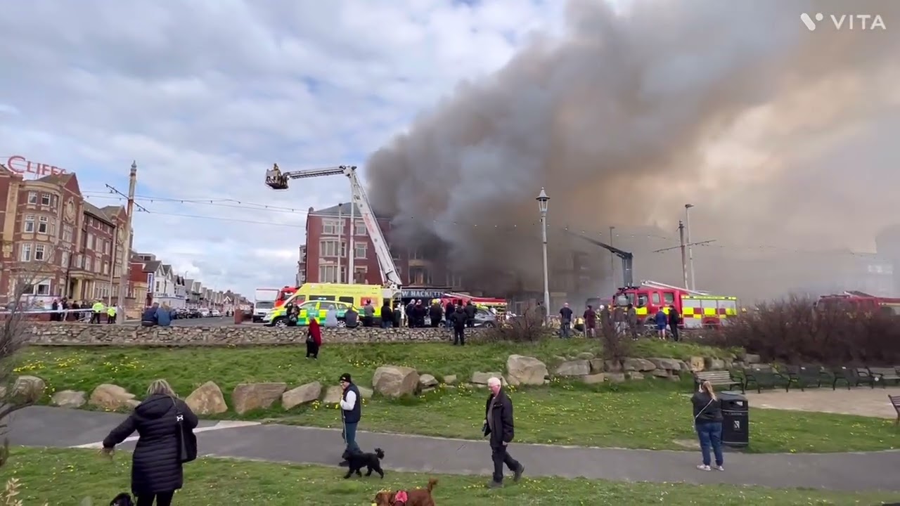 Пожар в отеле Hacketts York House.